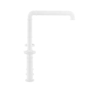Avallon Pro 2-Handle Standard Kitchen Faucet with Side Sprayer in Matte White