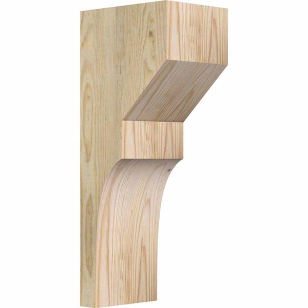 Ekena Millwork 6 in. x 8 in. x 20 in. Douglas Fir Monterey Rough Sawn Corbel
