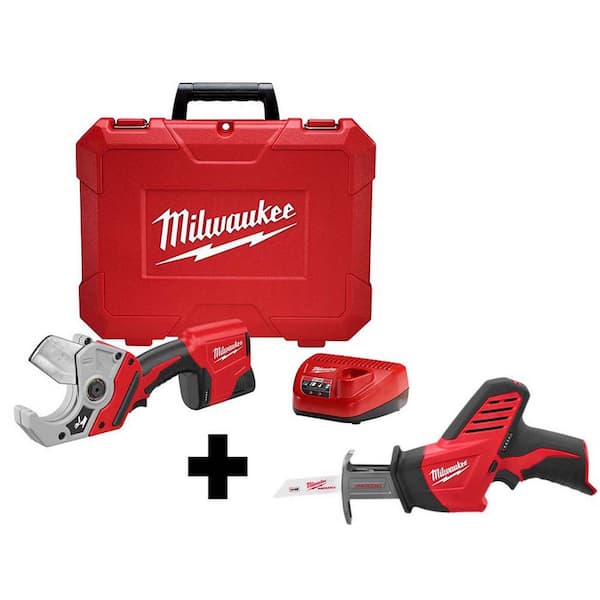 Milwaukee M12 12Volt LithiumIon Cordless PVC Shear Kit W/ M12
