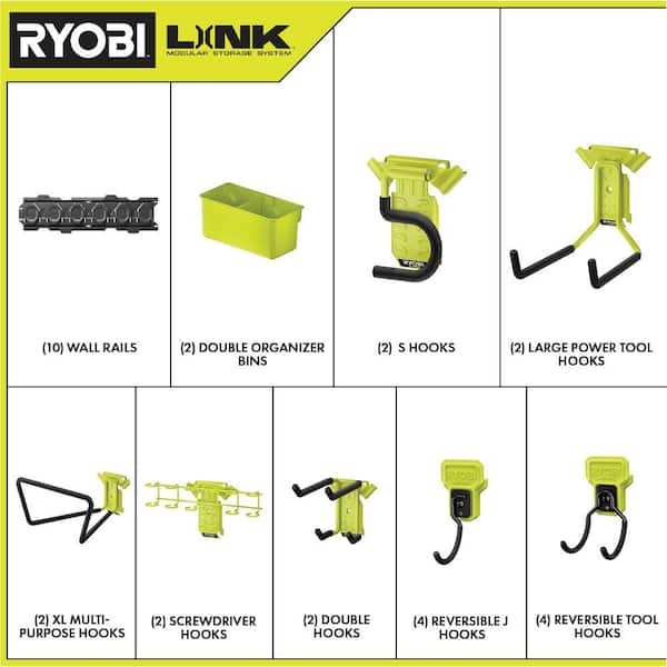 RYOBI LINK Wall Storage Kit (30-Piece) STM508K-2 - The Home Depot