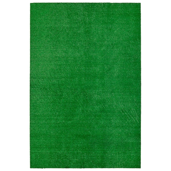 Artificial Grass Green 4 ft. x 6 ft. Classic Rectangle Indoor/Outdoor Area Rug