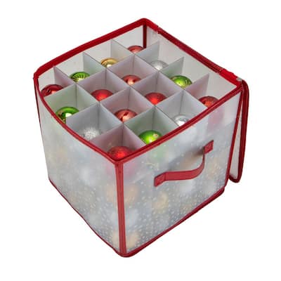 Sterilite 21 Qt. 14276604 24 Compartment Christmas Ornament Storage Box  (4-Pack), Clear 4 x 14276604 - The Home Depot