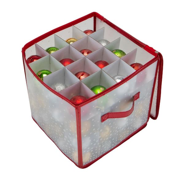 Simplify 60 Ornament Storage Box - Red