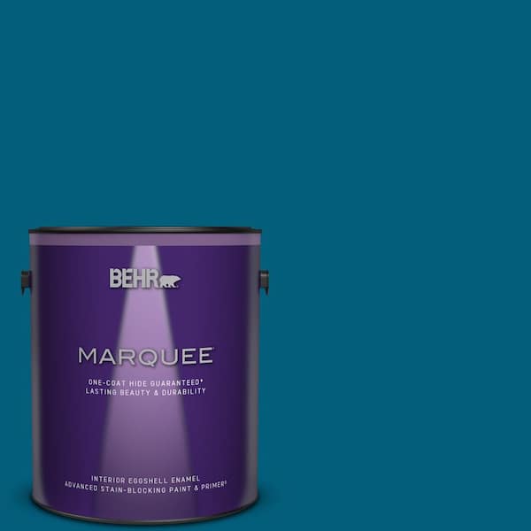 BEHR MARQUEE 1 gal. #MQ5-62 Blue Edge One-Coat Hide Eggshell Enamel Interior Paint & Primer