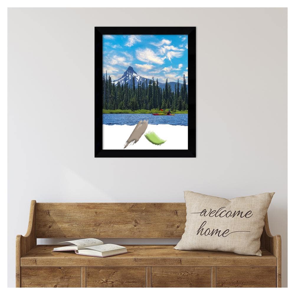 Matte Black Wood Rectangle Wall Picture Frame