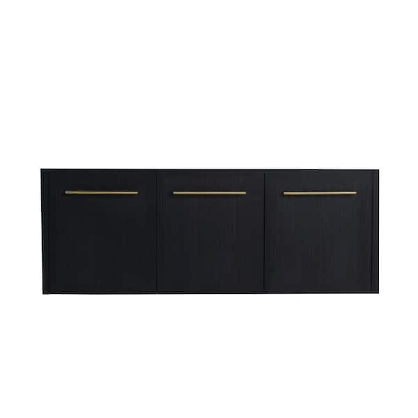 46.88 in. Bath Vanity Cabinet without Top in Black Chestnut Unassembled