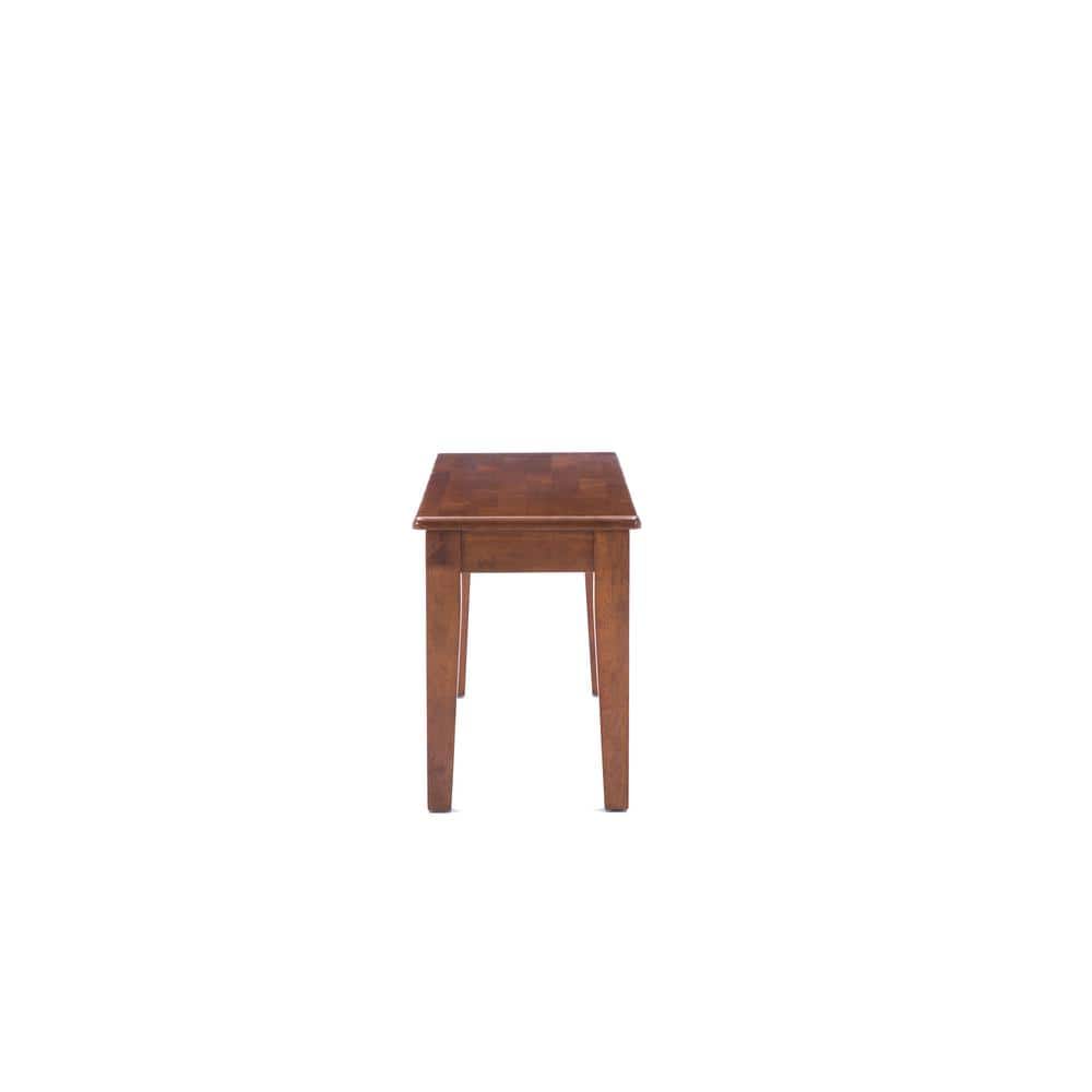 Walnut Shaker Style 44" Wood Dining Bench