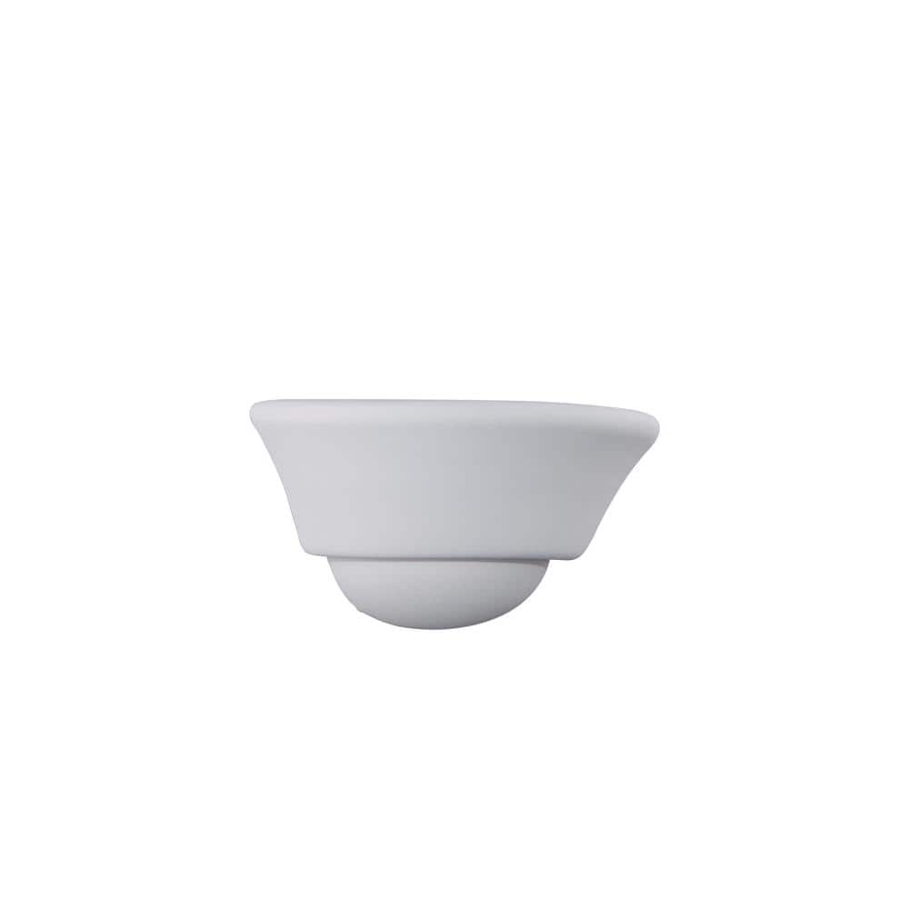 Monetta Modern White Steel Direct Wired Wall Sconce
