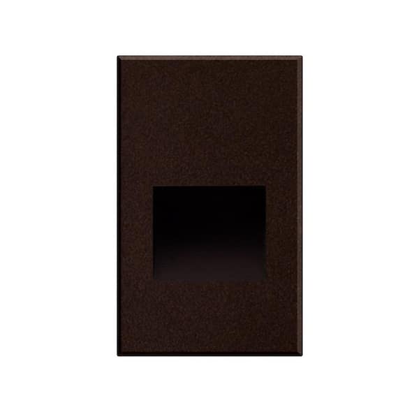 KUZCO Sonic 5 in. 1-Light 4-Watt Bronze Integrated LED Exterior Stair Light