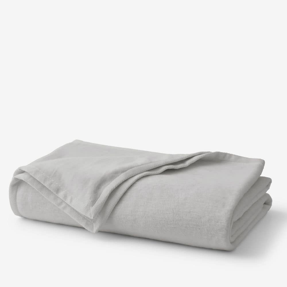 Company Cotton Acrylic Fleece Collection Silver Cotton Full/Queen Woven Blanket price history on PriceWatchPro