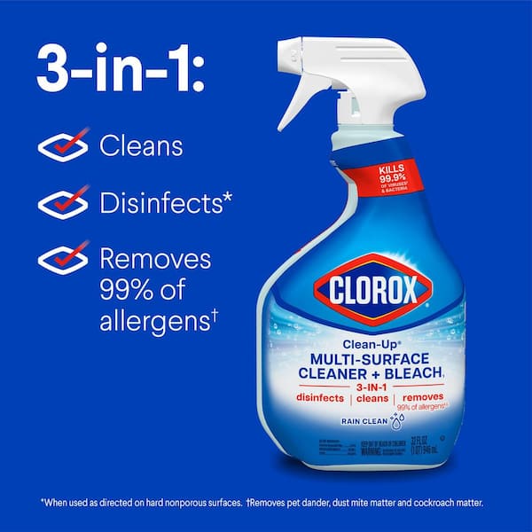 Clean-Up 32 oz. Rain Clean Scent All-Purpose Cleaner with Bleach Spray (6-Pack)