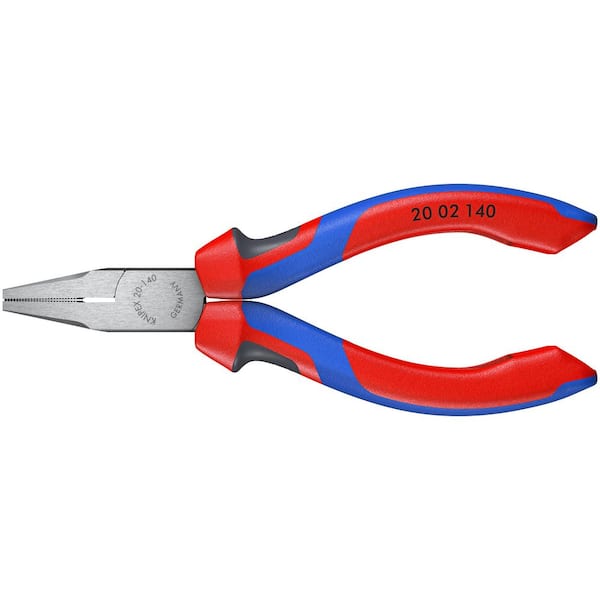 KNIPEX 5-1/2 in. Flat Nose Pliers with Comfort Grip