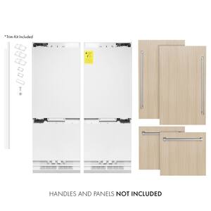 60 in. 32.2 cu. ft. Panel Ready Built-In 4-Door French Door Refrigerator with Internal Water and Ice Dispenser
