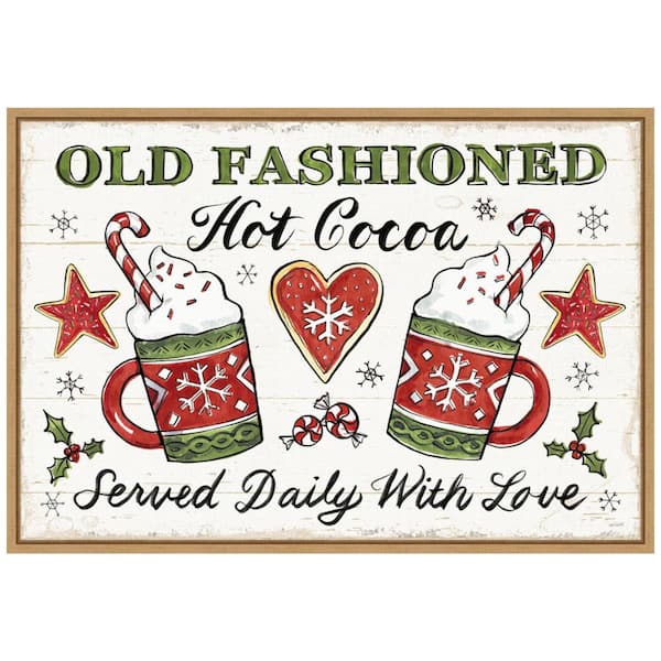 Amanti Art 23 .25 in. W x 16 in. H Christmas Treats I Christmas Holiday Framed Canvas Box Wall Art