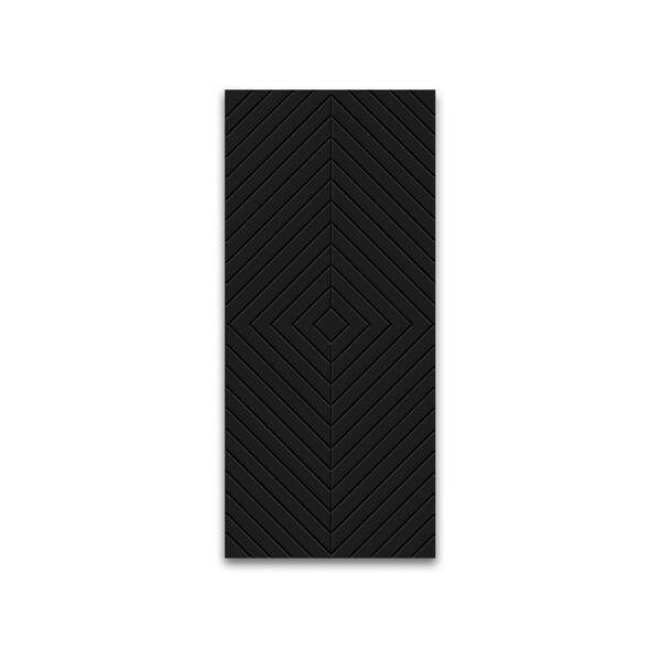 CALHOME 30 in. x 96 in. Hollow Core Black Painted Composite MDF Interior Door Slab