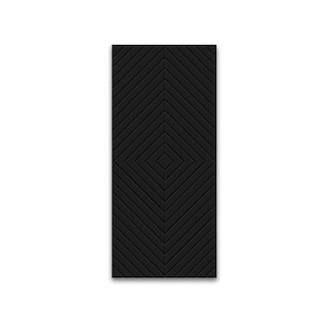 42 in. x 96 in. Hollow Core Black Stained Composite MDF Interior Door Slab