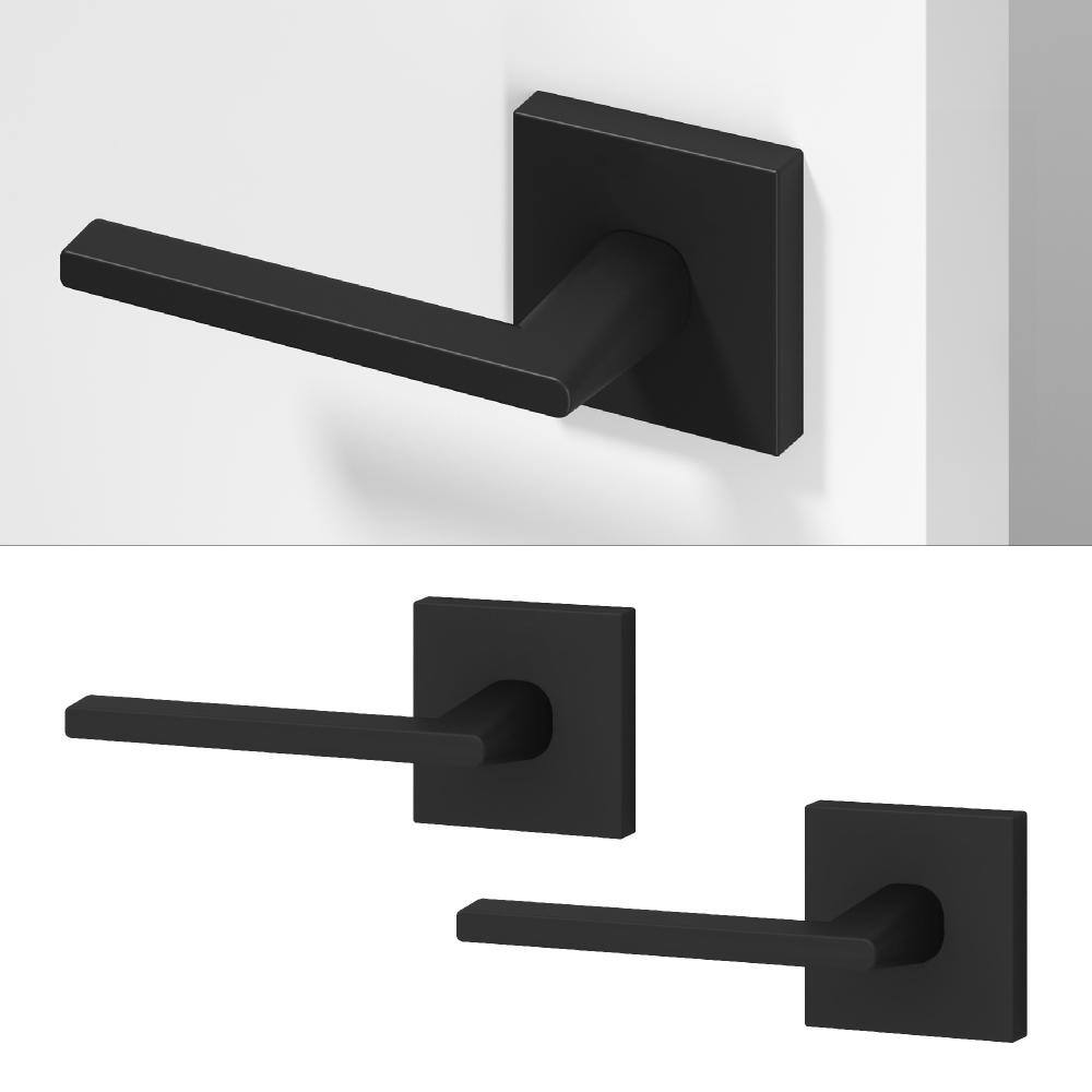 Quadra Metal Matte Black Dummy Door Handle with Square Rosette 2-Pack price history on PriceWatchPro