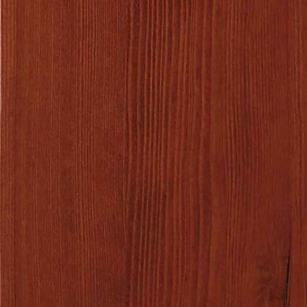Clopay 4 in. x 3 in. Wood Garage Door Sample in Hemlock with Mahogany 045 Stain