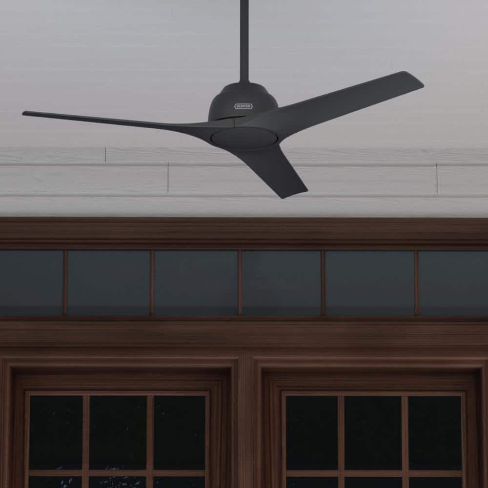 Gallegos 52 in. Matte Black Indoor/Outdoor Ceiling Fan with Wall Control Included For Patios or Bedrooms price history on PriceWatchPro