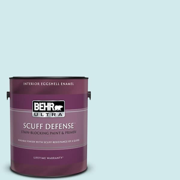 BEHR ULTRA 1 gal. #540C-1 Mineral Water Extra Durable Eggshell Enamel Interior Paint & Primer