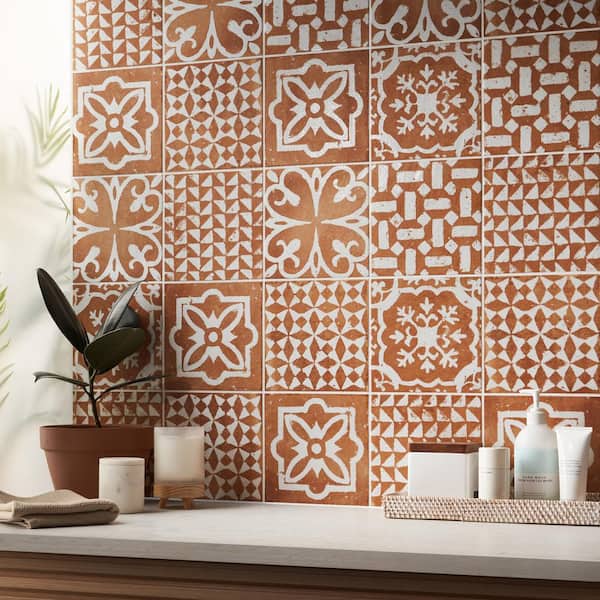 Ivy Hill Tile Angela Harris Sicilia Kasma Cotta 7.87 in. x