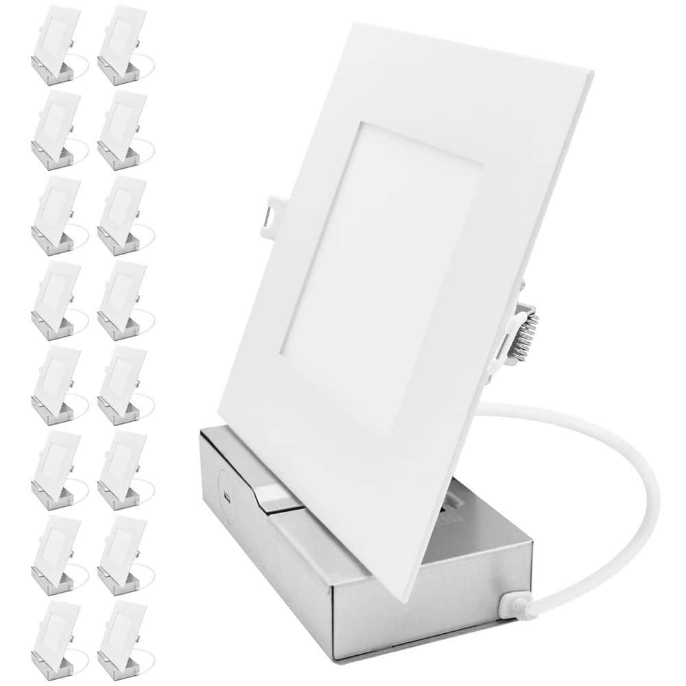 6 In. Integrated LED Recessed Light with JBox, 5CCT, 10W-15W, Up to 1250LM, CRI90 Dimmable 120-277V IC Rated ETL 16 Pack price history on PriceWatchPro