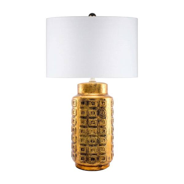 nuLOOM Jacinta 27 in. Gold Contemporary Table Lamp with Shade