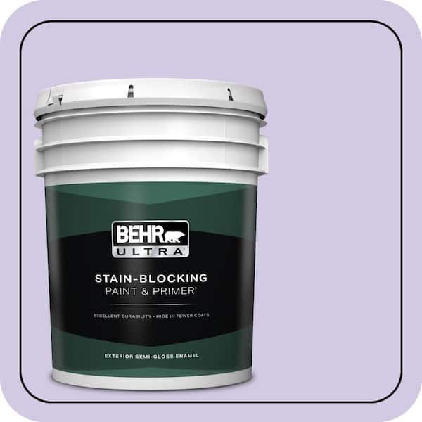BEHR ULTRA 5 gal. #650C-3 Light Mulberry Semi-Gloss Enamel Exterior Paint & Primer