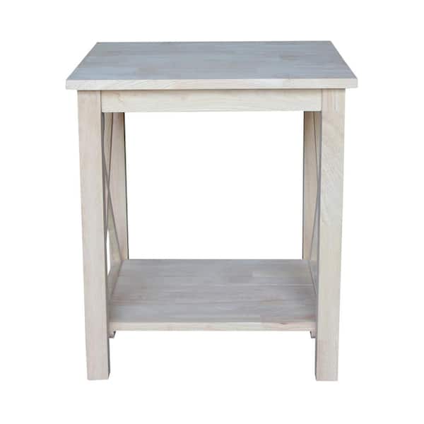 International Concepts Hampton Unfinished End Table