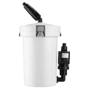 3-Stage External Canister Filter with Pump for 28 Gal. Aquarium Fish Tank 105gph 6-Watt Easy Installation Silent