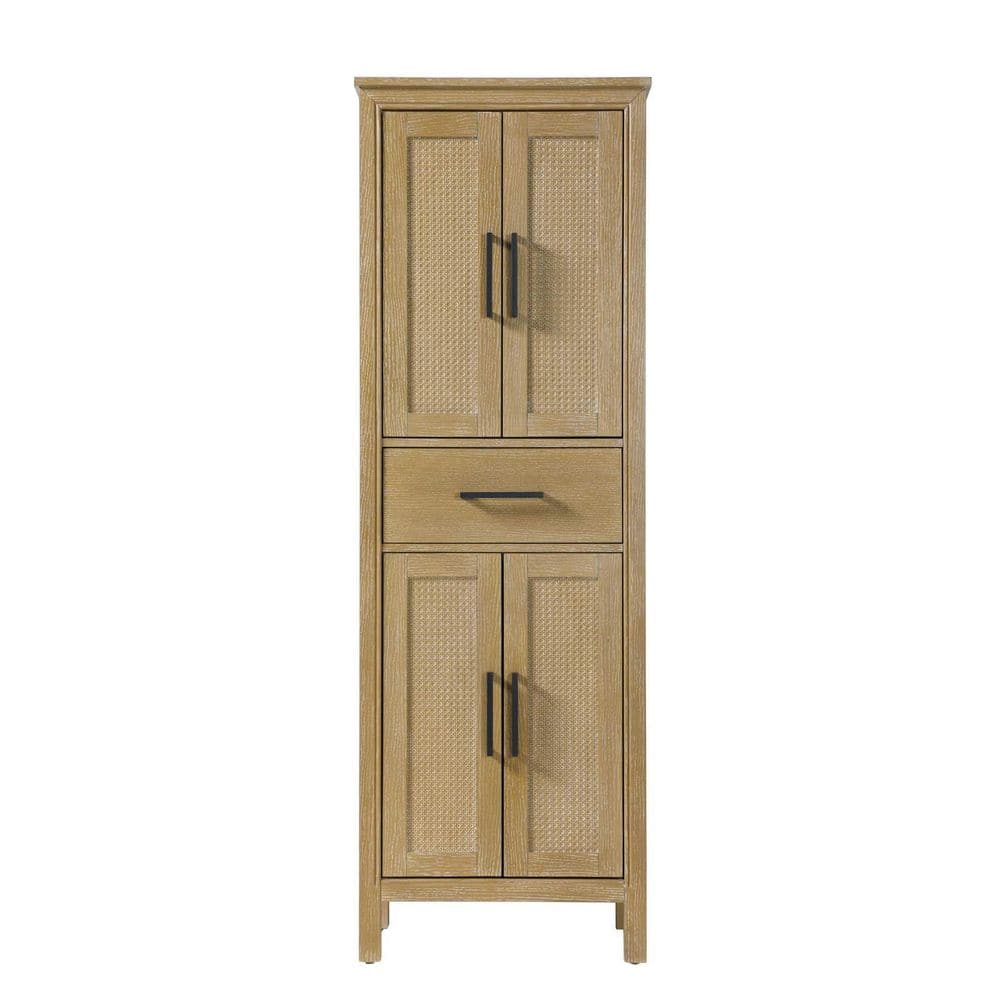 24 in. W x 18 in. D x 72 in. H Beige Freestanding Linen Cabinet price history on PriceWatchPro