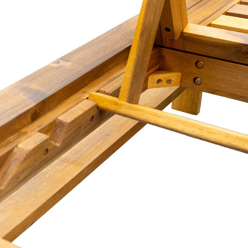 Close-up detail of the wooden frame joints and support structure.