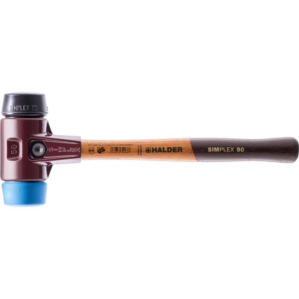 SIMPLEX Soft-face Mallets TPE-soft / Rubber Composition; With Cast Iron Housing And High-quality Wooden Handle - EH 3012