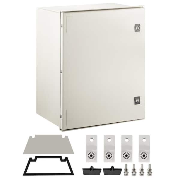 NEMA Steel Case, 24 x 20 x 9 in. NEMA 4X Fiberglass Electric Enclosure, with IP66 Water and Dust Resistance