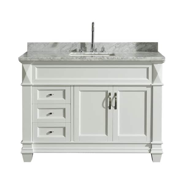 Design Element Hudson 48 in. W x 22 in. D x 34 in. H Single Sink Bath