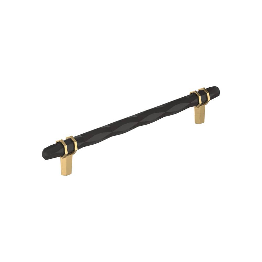 London 8 in. (203mm) Center-to-Center Modern Black Bronze/Champagne Bronze Bar Cabinet Pull price history on PriceWatchPro