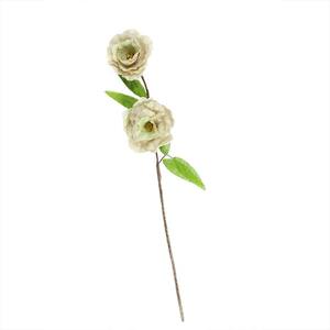 40 in. Ivory Brown and Green Decorative Spring Floral Artificial Craft Spray