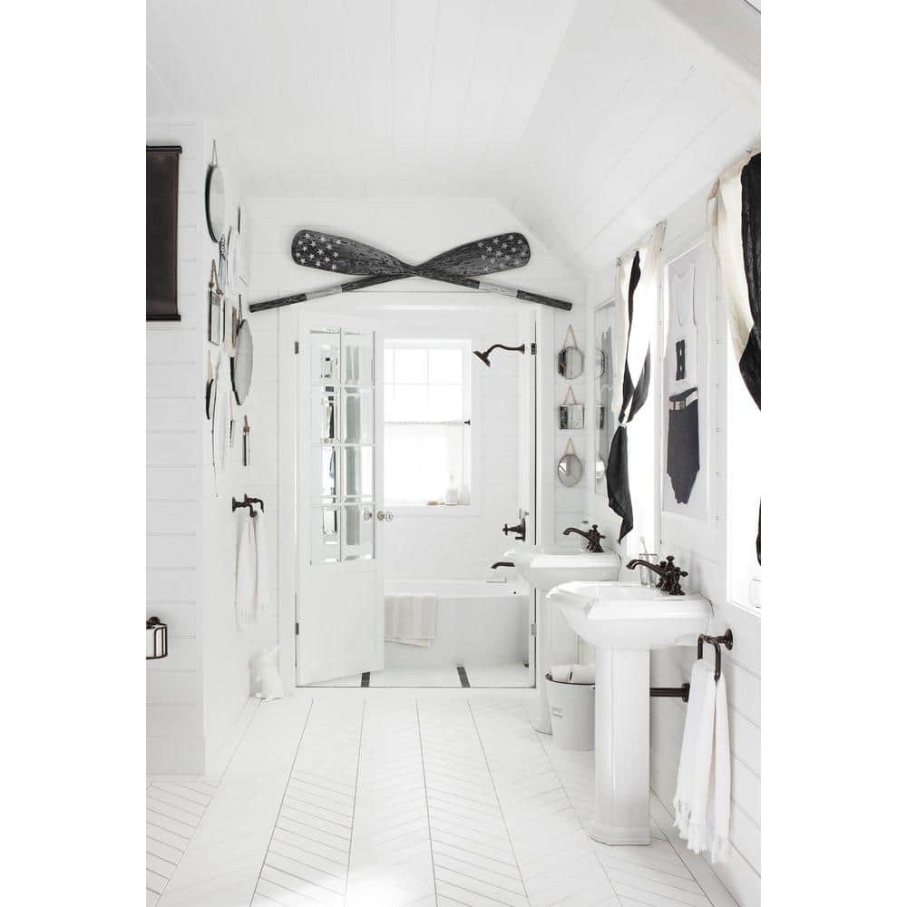 Expanse 60-Inch White Acrylic Alcove Bathtub with Curved Apron