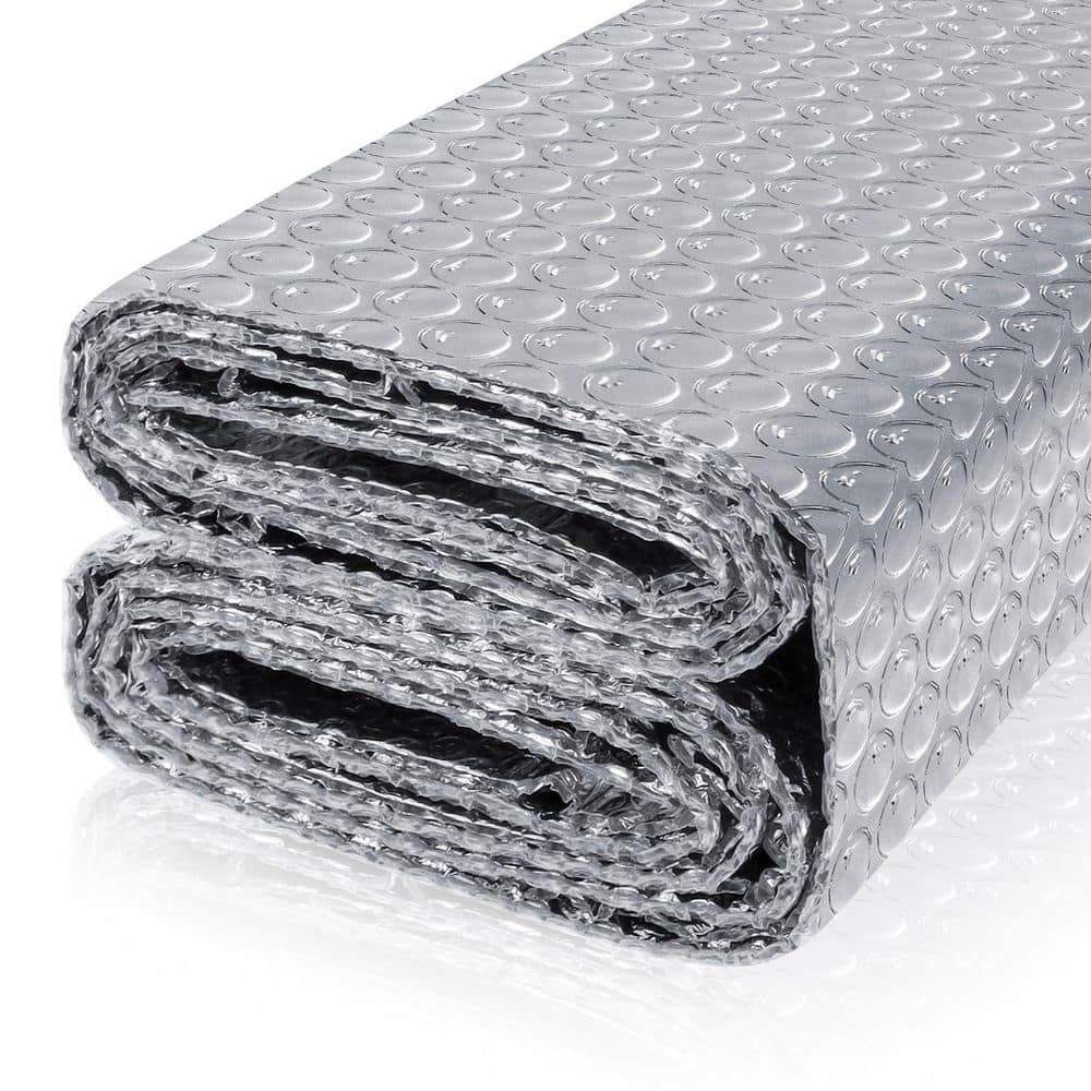 23.6 in. x 15 ft. Reflective Bubble Insulation Sheet, Double Aluminum Foil Bubble Radiant Barrier for Windows, RV, Roof price history on PriceWatchPro