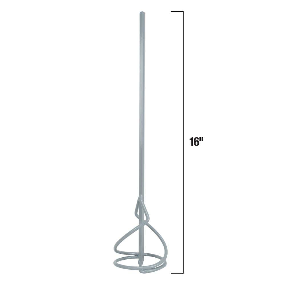 16 in. Steel Universal Thinset and Grout Mixing Paddle for Cordless and