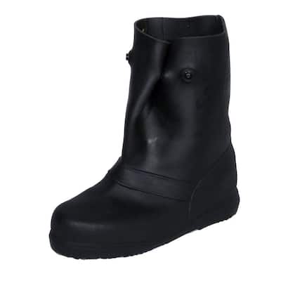 12 in. Rubber Overboot, Men Sizes 10.5-11.5, Large