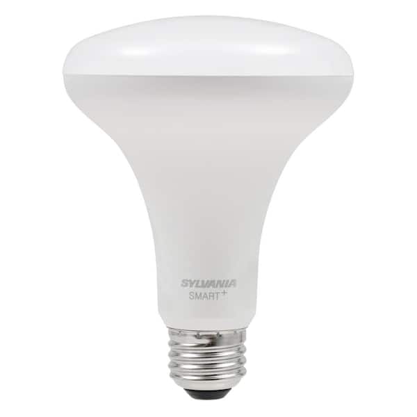 Sylvania 65-Watt Equivalent BR30 White Dimmable SMART Bulb 74987 The Home Depot
