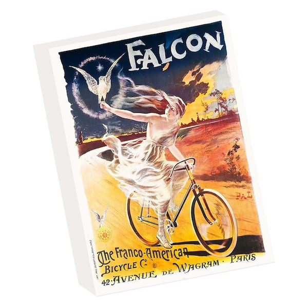 VENICE BEACH Collections Falcon-The Franco American Bicycle Co Vintage French Cycling Poster, Grotto Studios Unframed Print 24 in. x 18 in.