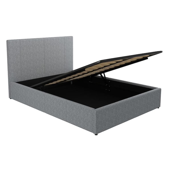 Lavendon Gray Full Size Fabric Lift Up Storage Platform Bed Kb Bd005 001 The Home Depot Lavendon Gray Full Size Fabric Lift Up, Storage Lift Up Bed