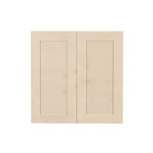 LIFEART CABINETRY Lancaster Shaker Assembled 30x27x12 in. Wall Cabinet with  2 Doors 1 Shelf in Stone Wash ALSW-W3027 - The Home Depot