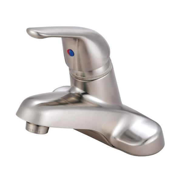 Kingston Brass Chatham 4 in. Centerset Single-Handle Bathroom Faucet in Brushed Nickel
