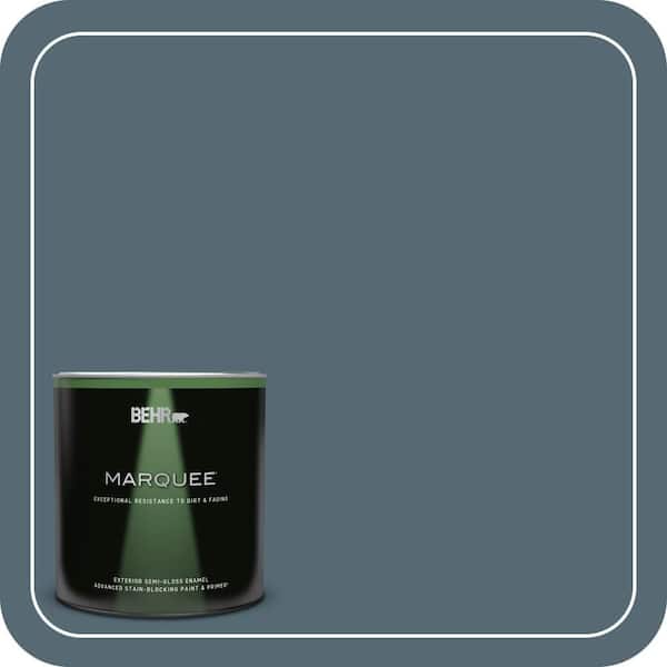 BEHR MARQUEE 1 qt. #540F-6 Distance Semi-Gloss Enamel Exterior Paint & Primer
