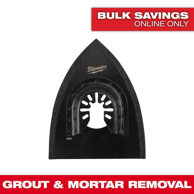 Milwaukee 3 in. Bi-Metal Universal Fit Hybrid Carbide Grit 2-in-1 Blade for Tile Work Multi-Tool Oscillating Blade (1-Piece)