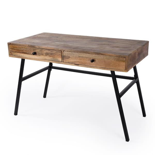 Shop Tabitha Solid Wood Desk with 1 Drawer and turned legs Natural, Desks