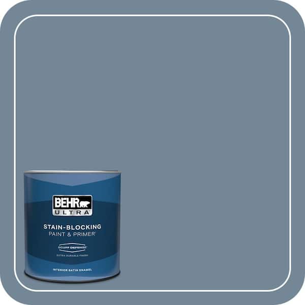 BEHR ULTRA 1 qt. #570F-5 Skipper Extra Durable Satin Enamel Interior Paint & Primer